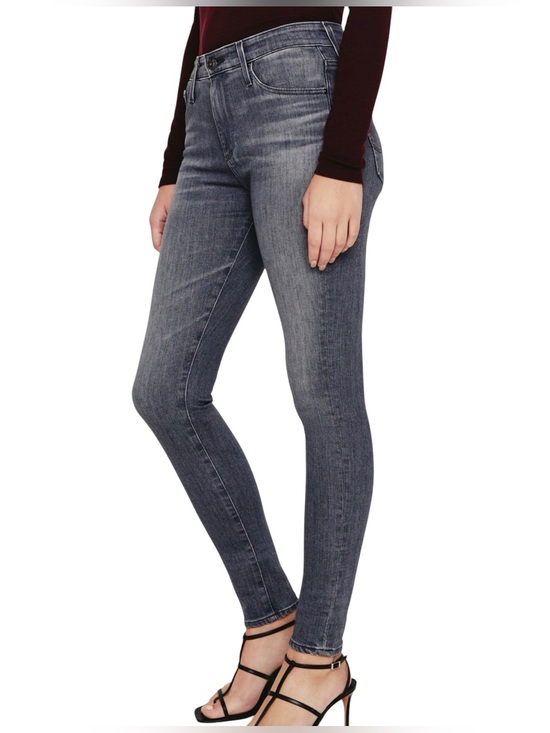 Ag Adriano Goldschmied Denim - AG Farrah High Rise Skinny Jeans Metro Gray Wash Size 28R